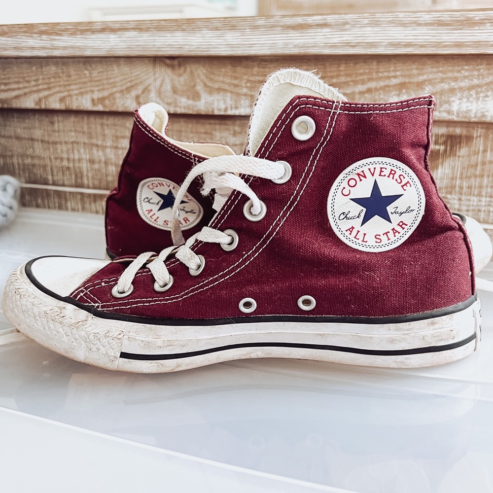 Maroon Converse